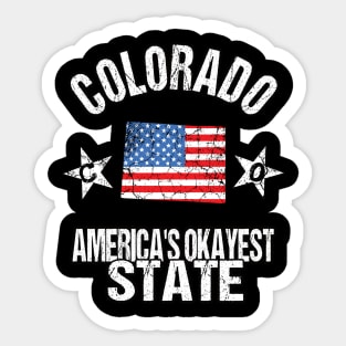 Colorado America's Okayest State Sticker